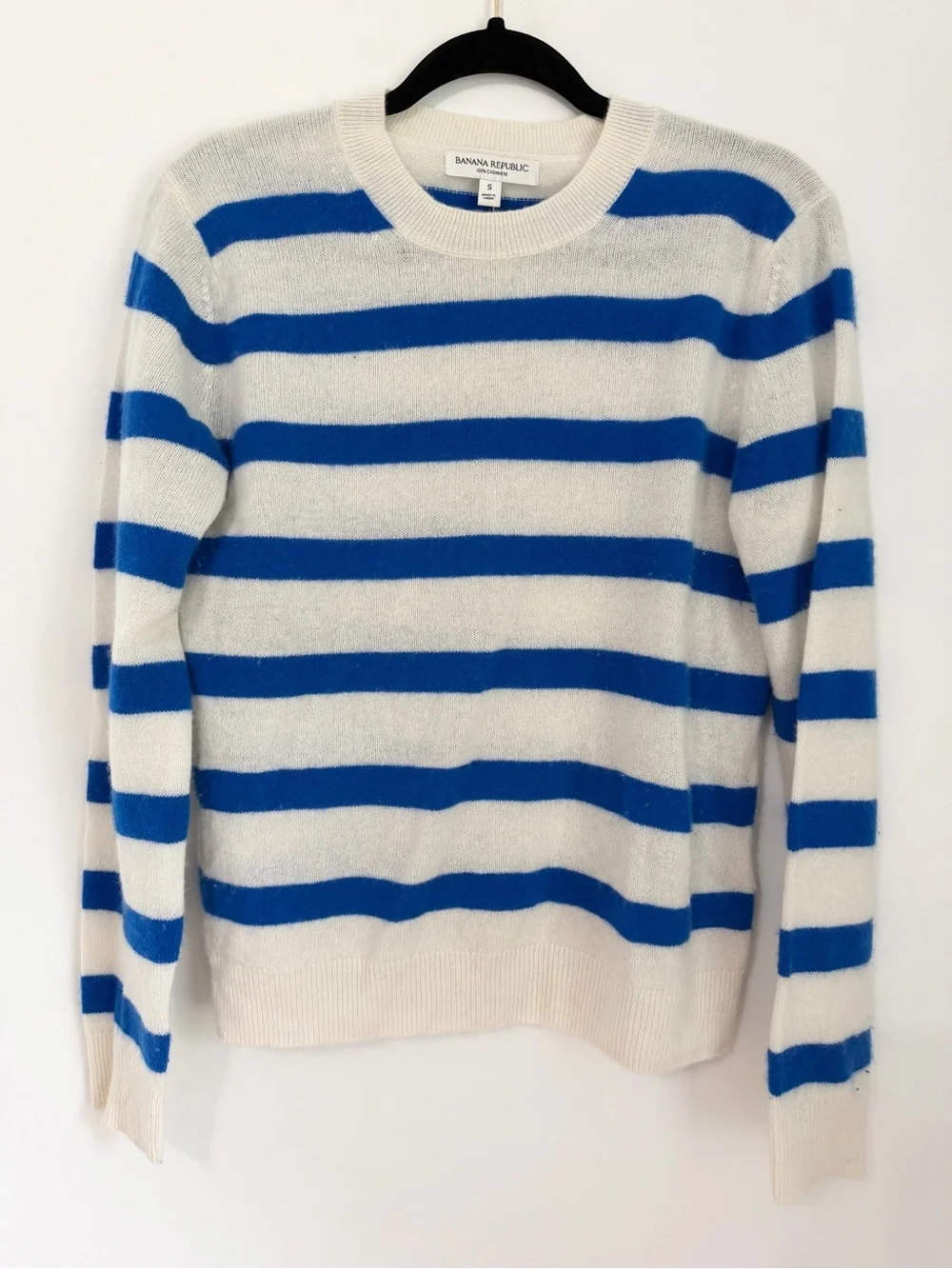 Banana Republic size small pullover stripes cashmere